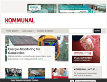 Tablet Screenshot of kommunal.at