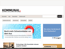 Tablet Screenshot of kommunal.de